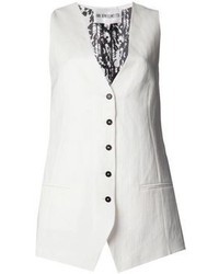 Женская белая безрукавка от Ann Demeulemeester