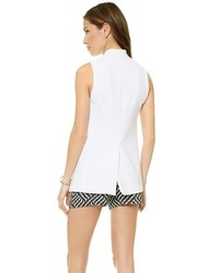 Женская белая безрукавка от Alice + Olivia