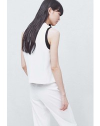 Женская белая безрукавка от Mango