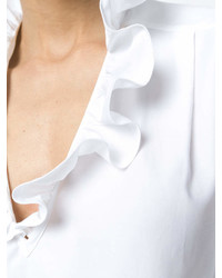 Белая блуза-крестьянка с рюшами от Stella McCartney