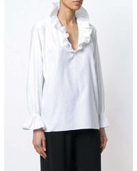Белая блуза-крестьянка с рюшами от Stella McCartney