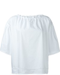 Белая блуза-крестьянка от Blumarine