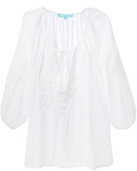 Белая блуза-крестьянка от Melissa Odabash