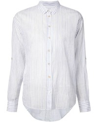 Белая блуза на пуговицах в вертикальную полоску от Closed