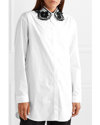 Белая блуза на пуговицах от Moncler Genius
