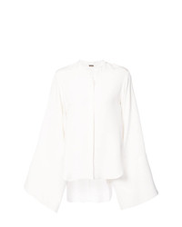 Белая блуза на пуговицах от Adam Lippes