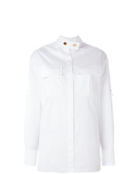 Белая блуза на пуговицах от Alexandre Vauthier