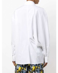 Белая блуза на пуговицах от Chalayan