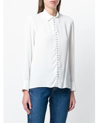 Белая блуза на пуговицах от Dondup
