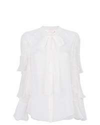 Белая блуза на пуговицах от Chloé