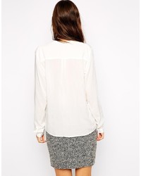 Белая блуза на пуговицах от Esprit