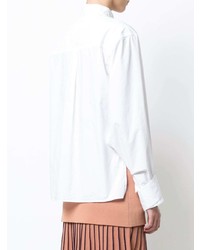 Белая блуза на пуговицах от Dion Lee