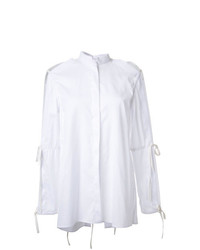 Белая блуза на пуговицах от Dion Lee