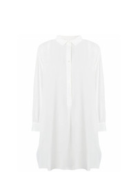 Белая блуза на пуговицах от Dusan