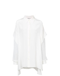 Белая блуза на пуговицах от Dvf Diane Von Furstenberg