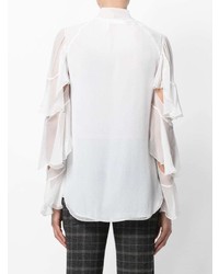 Белая блуза на пуговицах от Chloé