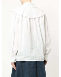 Белая блуза на пуговицах от Alexa Chung