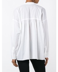 Белая блуза на пуговицах от Vince