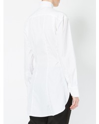 Белая блуза на пуговицах от Wales Bonner