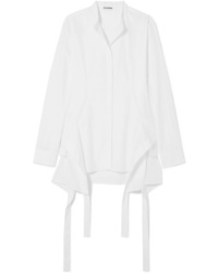 Белая блуза на пуговицах от Jil Sander