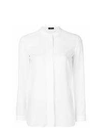 Белая блуза на пуговицах от Jil Sander Navy