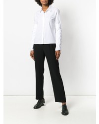 Белая блуза на пуговицах от MM6 MAISON MARGIELA