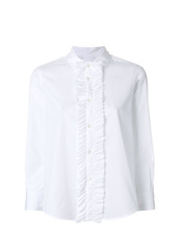 Белая блуза на пуговицах от Lareida