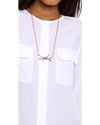 Белая блуза на пуговицах от Equipment