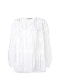 Белая блуза на пуговицах от Maison Flaneur