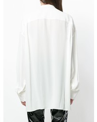 Белая блуза на пуговицах от Haider Ackermann