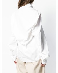 Белая блуза на пуговицах от Hed Mayner