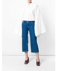 Белая блуза на пуговицах от A.W.A.K.E.