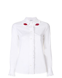 Белая блуза на пуговицах от P.A.R.O.S.H.