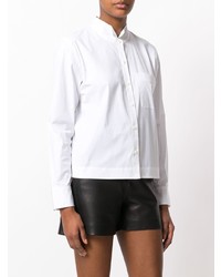 Белая блуза на пуговицах от Theory