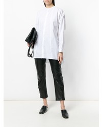 Белая блуза на пуговицах от Isabel Benenato