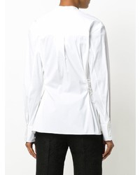 Белая блуза на пуговицах от Theory