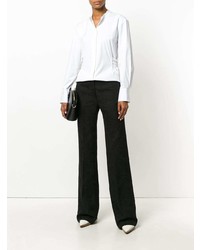 Белая блуза на пуговицах от Theory