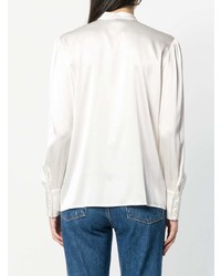 Белая блуза на пуговицах от Eleventy