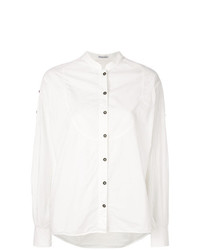 Белая блуза на пуговицах от Tomas Maier