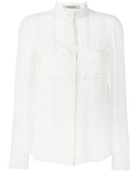 Белая блуза на пуговицах от Valentino