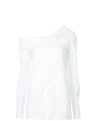 Белая блуза на пуговицах от Victoria Victoria Beckham