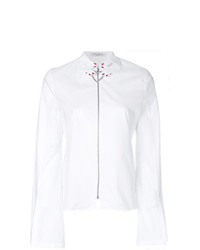 Белая блуза на пуговицах от Vivetta