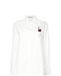 Белая блуза на пуговицах от White Story