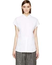 Белая блуза с коротким рукавом от 3.1 Phillip Lim