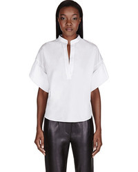Белая блуза с коротким рукавом от 3.1 Phillip Lim