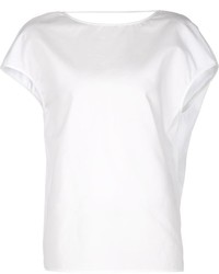 Белая блуза с коротким рукавом от Agnona