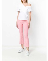 Белая блуза с коротким рукавом от Theory