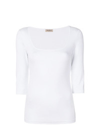 Белая блуза с коротким рукавом от Blanca
