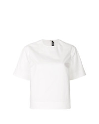 Белая блуза с коротким рукавом от Calvin Klein 205W39nyc