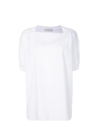 Белая блуза с коротким рукавом от Cédric Charlier